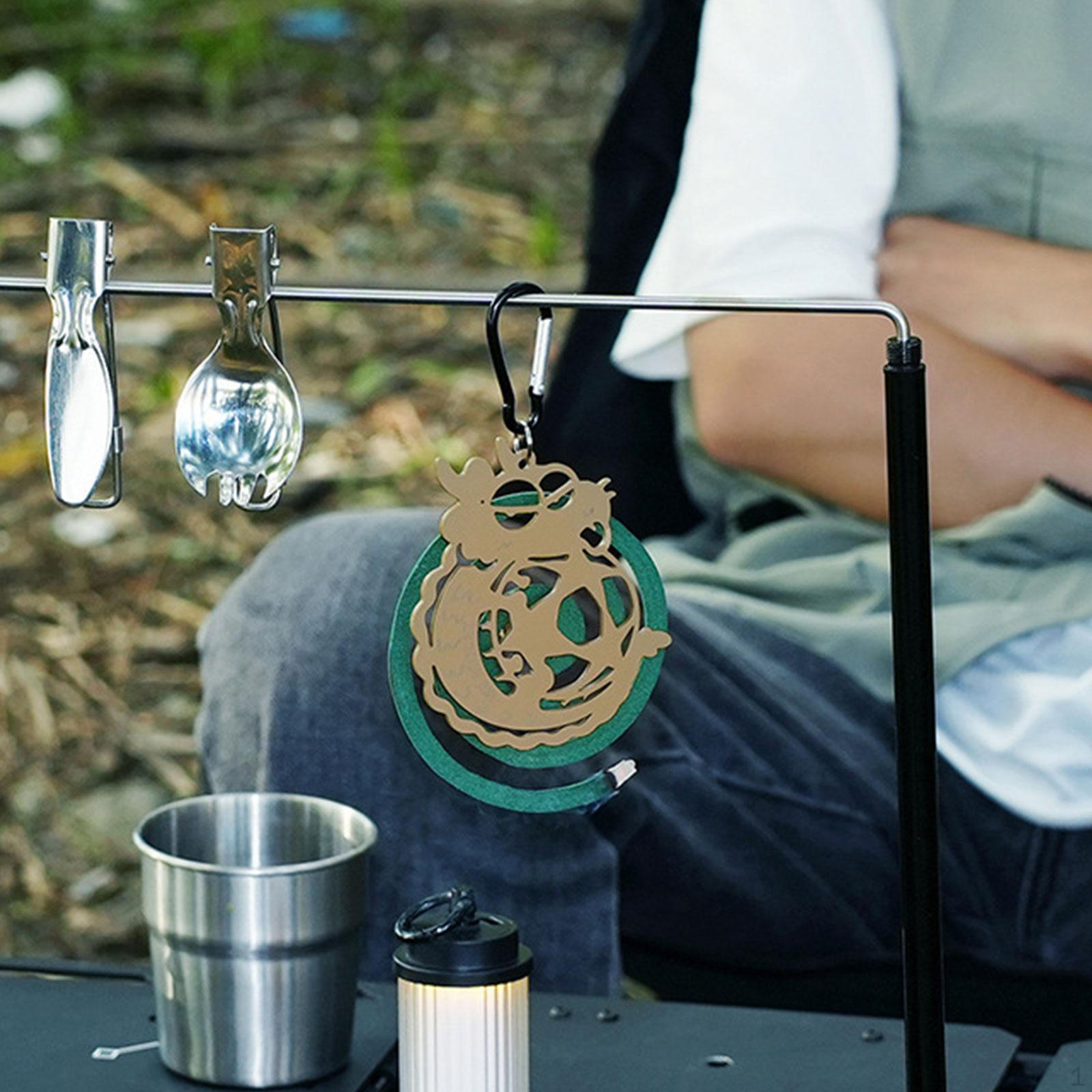 

Iron Dragon Incense Coil Holder for Outdoor Use Metal Hanging Design хакі