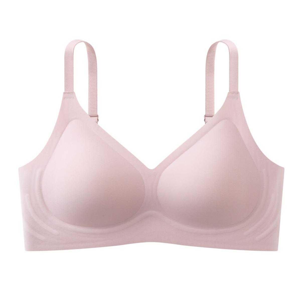 

Бесшовное нижнее белье, Женский бюстгальтер, Бюстгальтер с эффектом пуш-ап, Бюстгальтер на косточках, Приподнимающий грудь, Предотвращающий провисание, Красивая спина, Удобный, Женский бюстгальтер M розовый