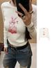 Spicy Girl Style 25SS Autumn/Winter High-Waisted Long-Sleeve Heart Rabbit T-Shirt