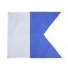 Blue White Dive Flags Bright Colors Lightweight 70x60cm Polyester Diver Down Flag for Snorkeling Underwater Activities