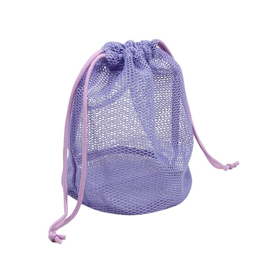Lightweight Women Mesh Shower Caddy Bag Portable Travel Mini Toiletry Cosmetic Bag for Beach Swimming Dorm