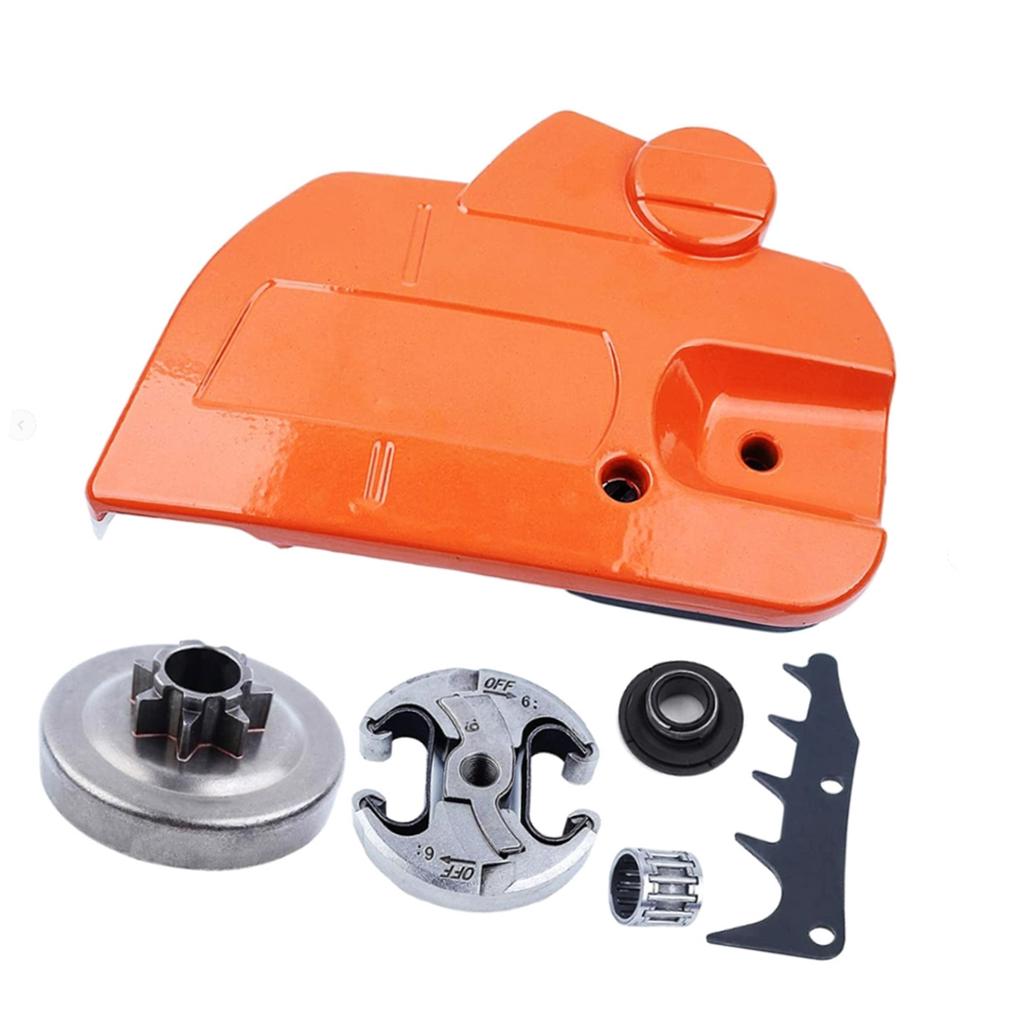 Quick Mount Chainsaw Clutch Guard Assembly High Efficiency Debris Shield For 16-24Inch Blades Wood Cutting