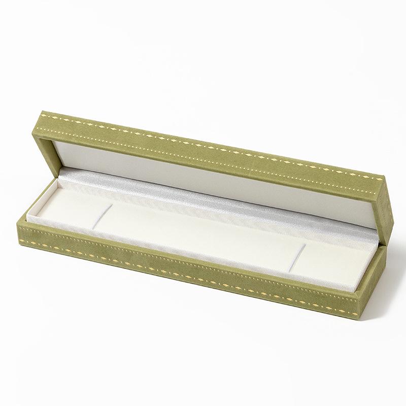 Luxurious Velvet Jewelry Box with Thickened Right-Angle Convex Edges for Rings, Pendants, and Bracelets