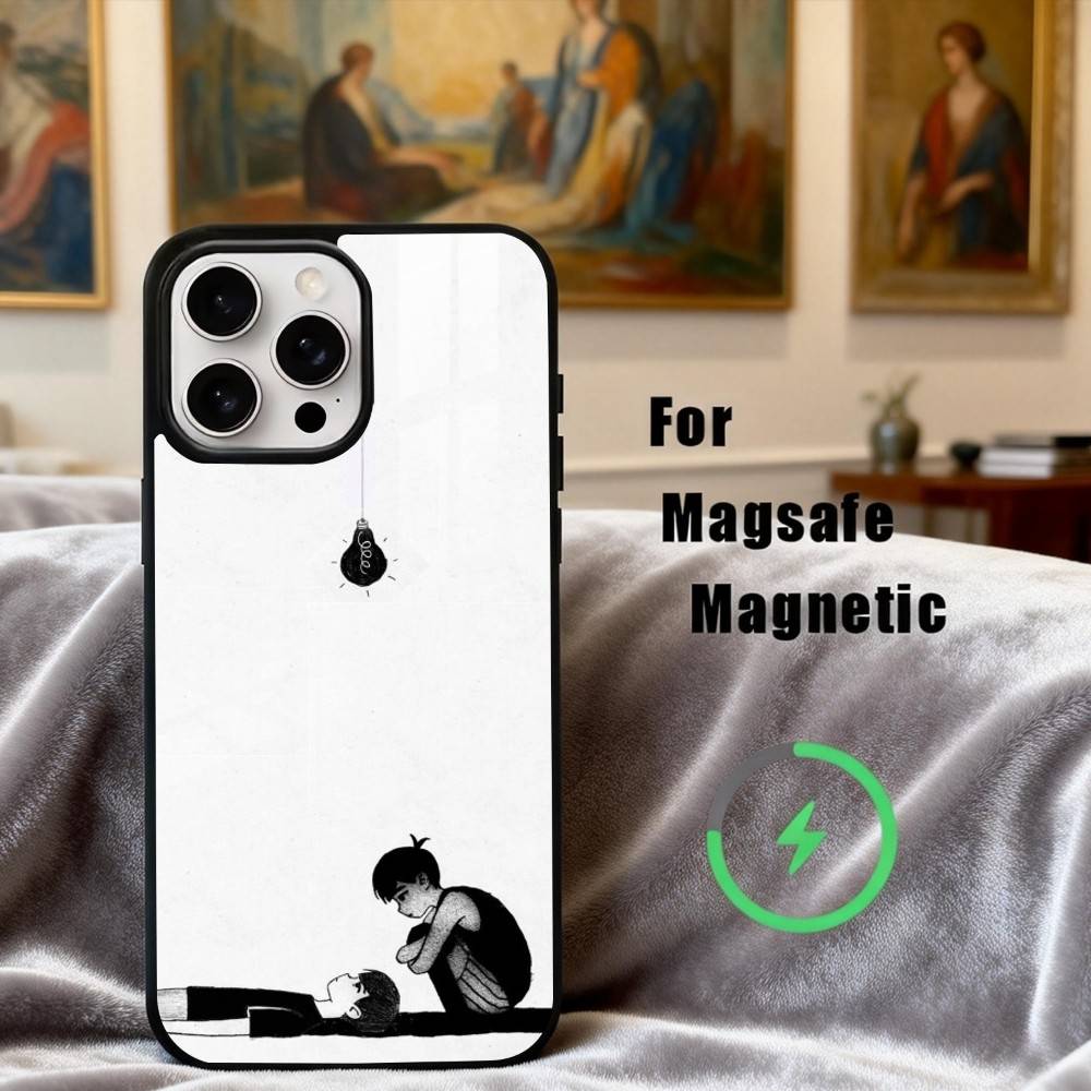G-Game O-Omori-L Phone Case For iPhone 17,16,15,14,13,12,Plus,Pro,Max for Magsafe Magnetic Wireless Charging
