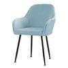 Silver fox velvet fabric stretch home hotel dining chair high armchair cover