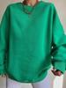 Women Casual Print Pullover Sweatshirt Stylish Loose Thick Long Sleeve Top