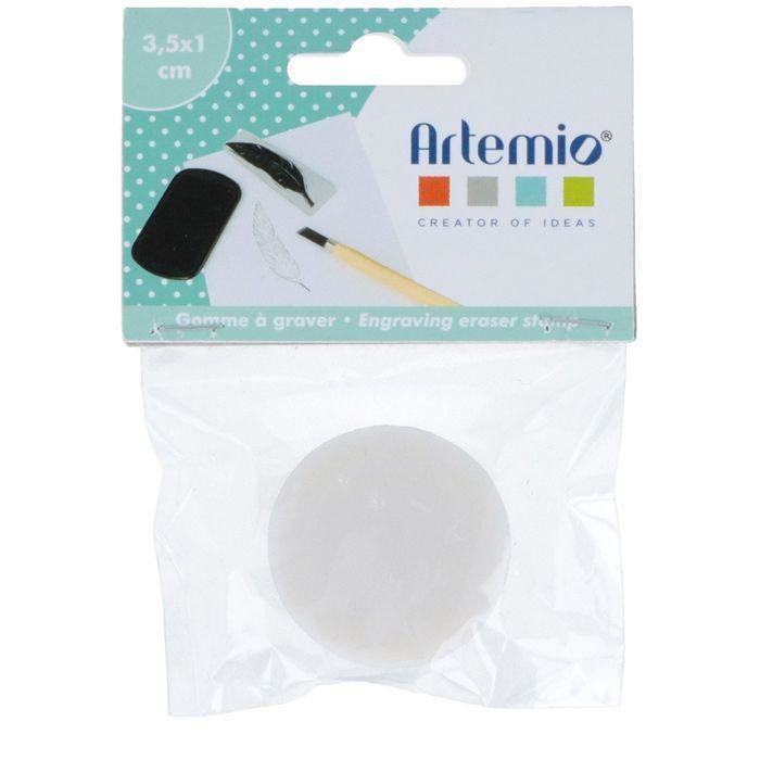 Gomme à graver pour tampon Ø 3,5 cm