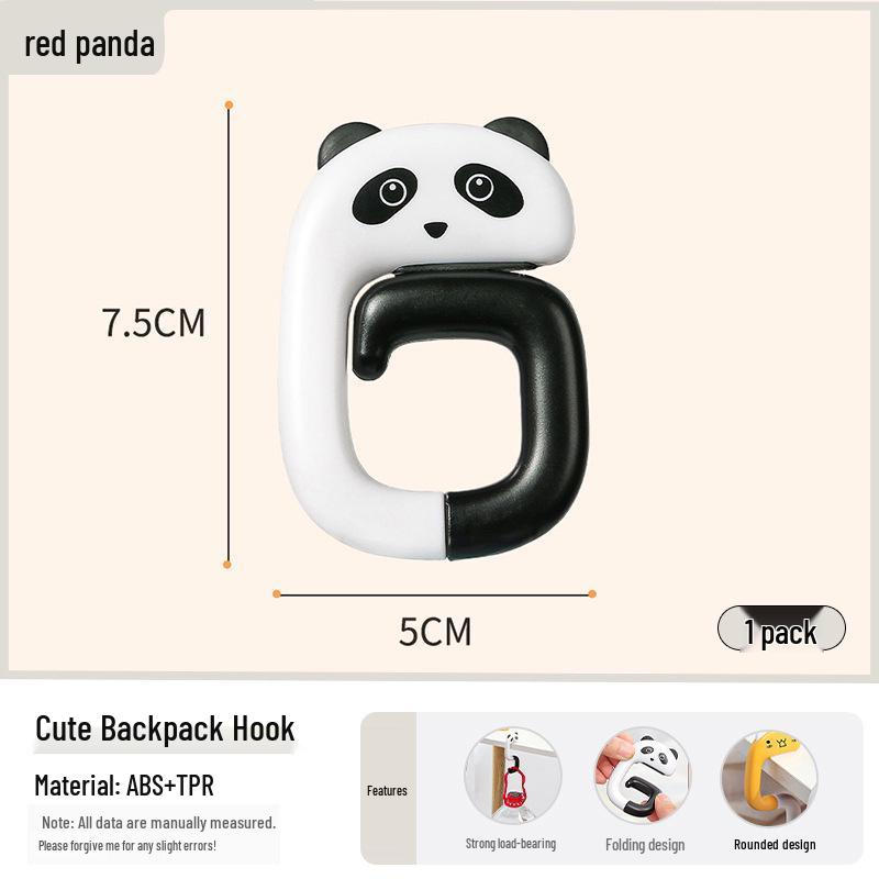 

Portable No-Punch Desk Hook: Movable Backpack & Bag Hanger