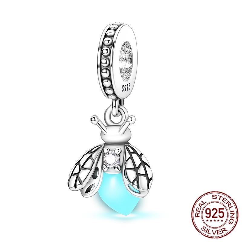 Copper Dragon Firefly Butterfly Puppy Heart Plane Travel Charms Fit Original Bracelet Zircon For Women Gift Gift