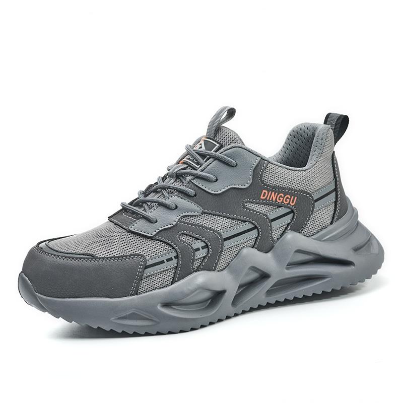 Lightweight Safety Shoes Men Breathable Steel Toe Work Shoes Anti smash Anti puncture Work Sneakers Outdoor Safety Boots