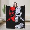 Daredevil Punishers CALM AND CHAOS DD TP Face Flannel Throw Blankets Blanket for Bedding Bedroom Warm Bedspread,