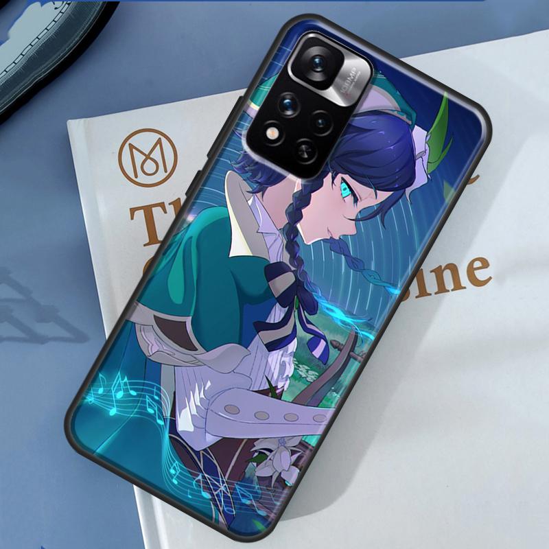 Genshin Impact Venti Case For Xiaomi Redmi Note 13 12 11 9 10 14 Pro 9S 10S 11S 12S Redmi 14C 10C 12C 13C Cover