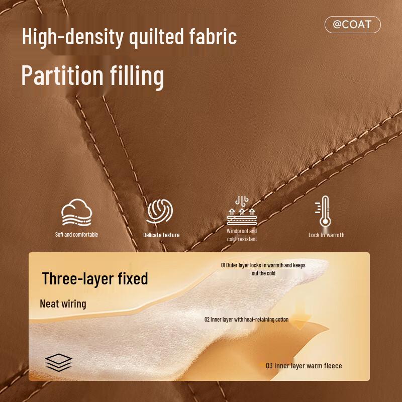 Mark Fairwhale Men's Padded Baseball Collar Winter Jacket