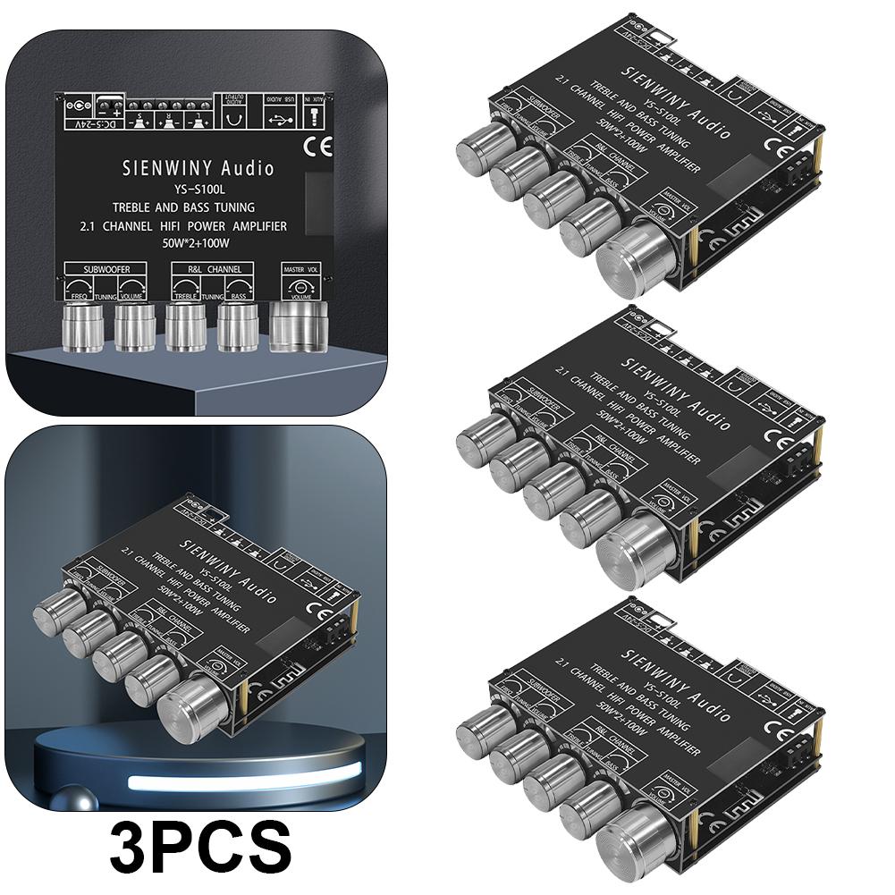 

2.1 3-канальный аудио усилитель модуль 50WX2 100W CS8673E Bluetooth-совместимый