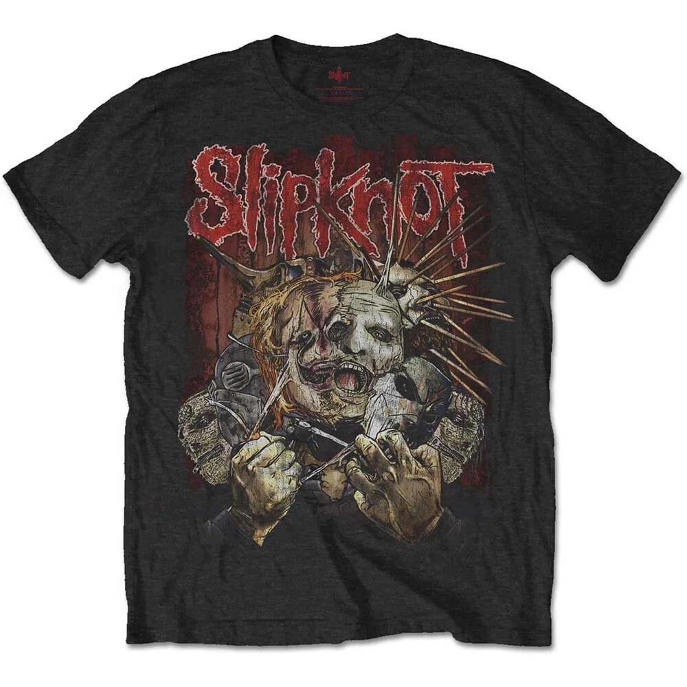 

Official Slipknot T Shirt Torn Apart Mens Black Classic Rock Metal Tee Merch NEW M