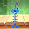 Fishbone Deck Anchors Peg Tents Tensioner for Outdoor Camping Hiking Easy to Use
