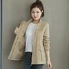 Women's Slimming Trench Coat with Stand Collar - 2024 Spring/Autumn Fashion