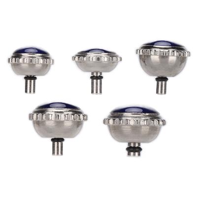 5 Pcs Watch Crown Parts Steel Blue Balloon Replacement Watch Crown Buttons Assortment Parts