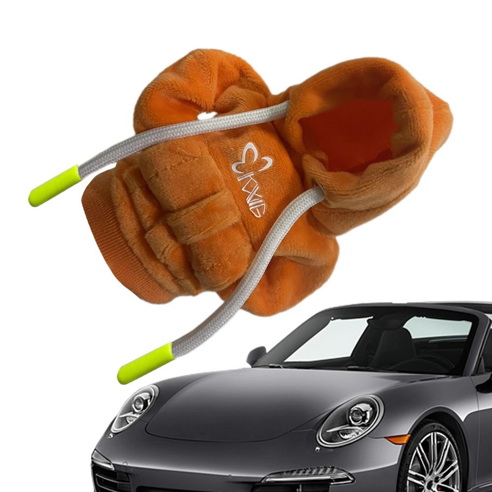 

Gear Shift Cover Car Shifter Knobs Cover Mini Hoodie Car Shift Protector Fashionable Hooded Shirt Gear Stick Case For Cars помаранчевий