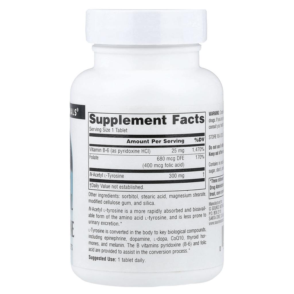 N-Acetyl L-Tyrosine, 300Mg, 120 Tablets