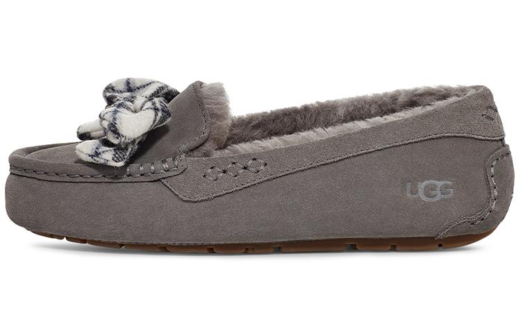 UGG Ansley Plaid Bow Charcoal Women s 1127850-CHRC 36