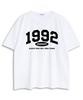 UNDEROFF Oversized Crew Neck 1992 Arch Short Sleeve T-Shirt Black