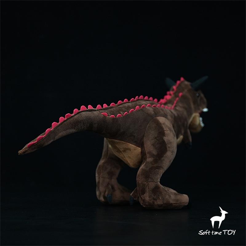 Carnotaurus High Fidelity T-Rex Cute Plushie Dinosaur Plush Toys Lifelike Animals Simulation Stuffed Doll Kawai Toy Gifts Kids