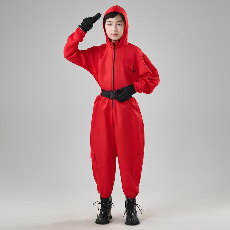 Children's Money Heist Dalí Jumpsuit Halloween Cosplay Costume