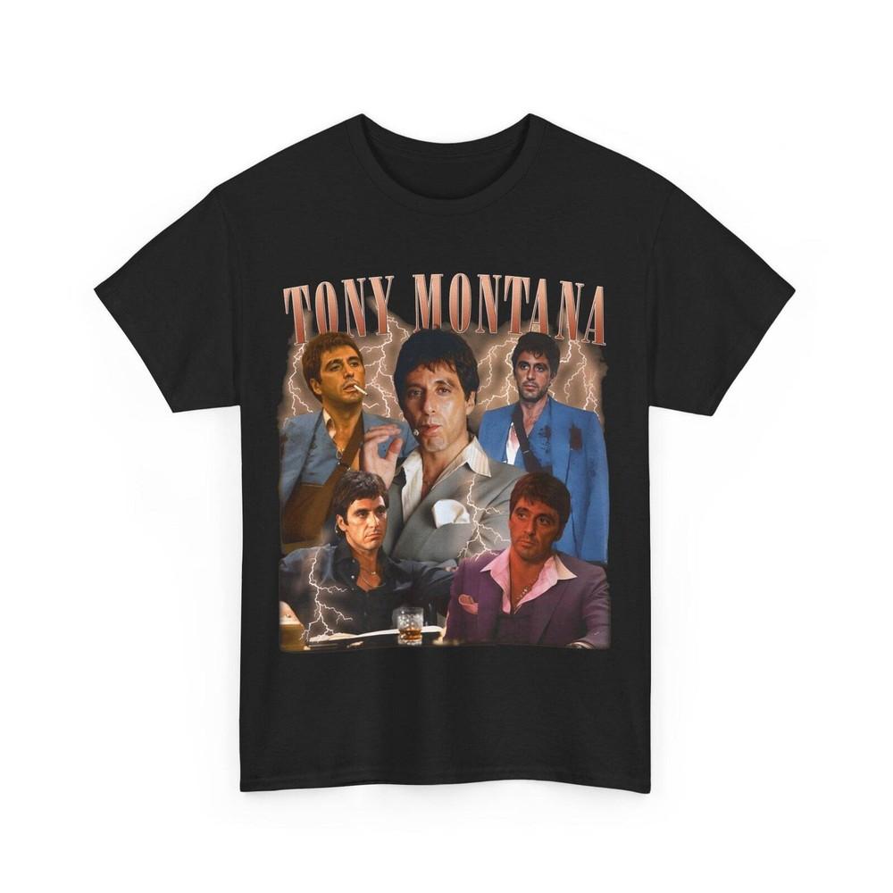 

Tony Montana Vintage Bootage Tee Al Pacino fan gift Tshirt Unisex T-Shirt XL