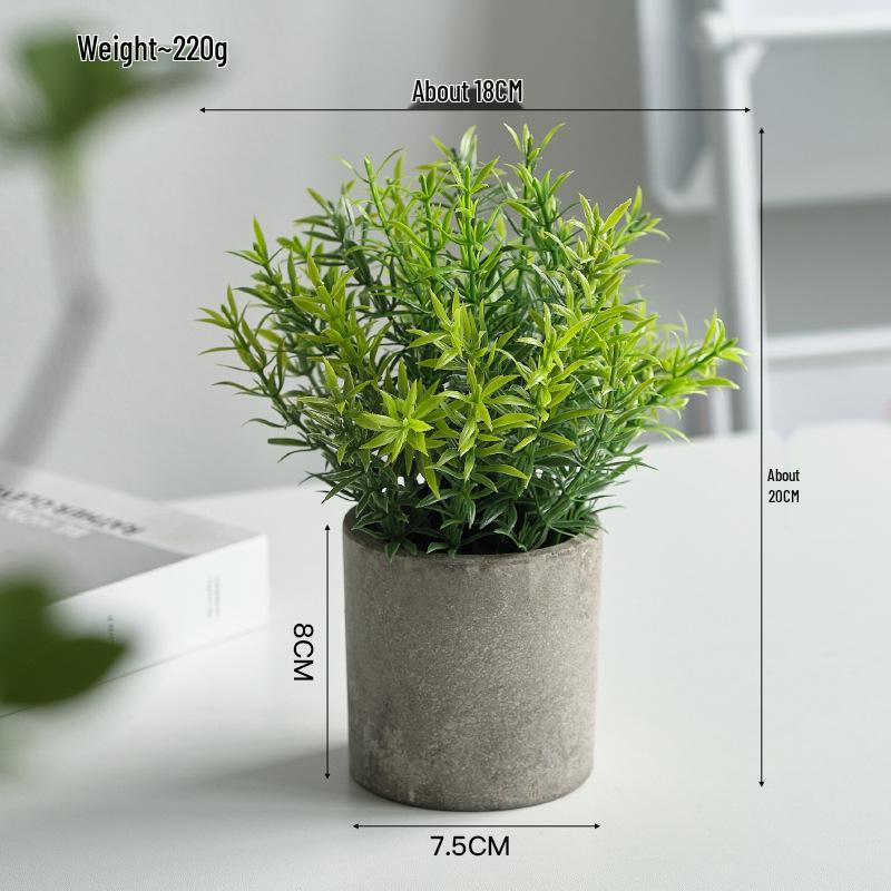 Artificial Potted Bonsai - Indoor Green Decor Flowers & Plants