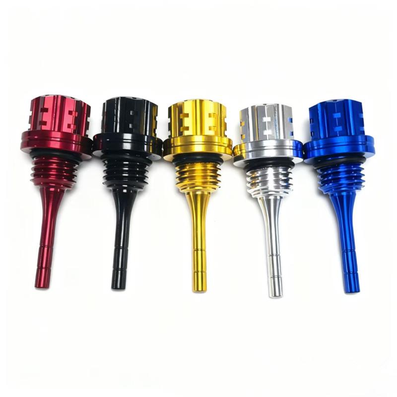 1 sztuka Bagnet Oleju Silnika Motocykla Styl CNC Stop Aluminium Sześciokątny Śliwkowy Bagnet Oleju Akcesoria Motocyklowe