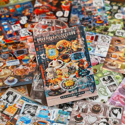 Libro di adesivi Sogni Cadenti: Pianificatore Giornaliero & Fustelle Decorative Fai-da-te