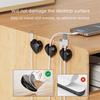 4Pcs Self-Adhesive USB Charging Cable Clips Silicone Cable Clips Holder  Home Use
