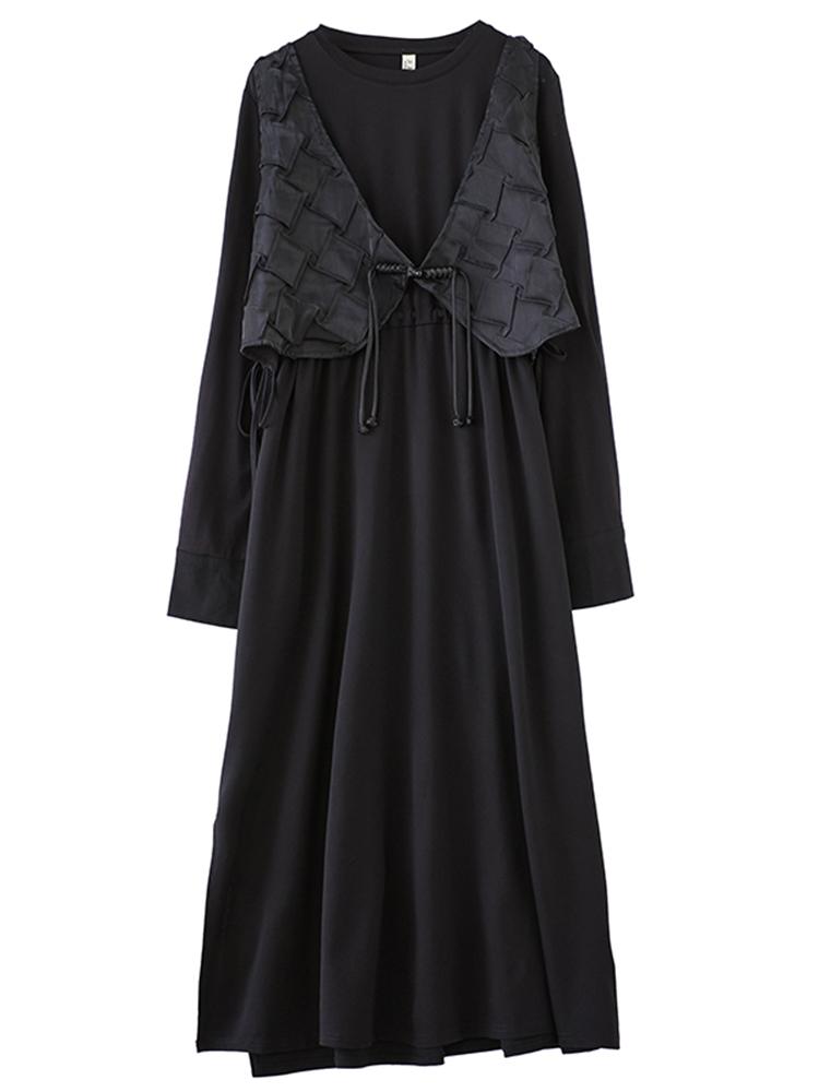 Xitao Loose False Two Pieces Dress ZYY1029