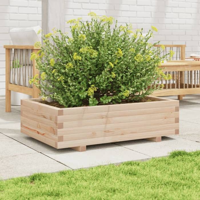 VidaXL Planter 90x60x26.5 Cm Solid Pine Wood, Outdoor Planter, Flower Box, Plant Box, Planter 847343