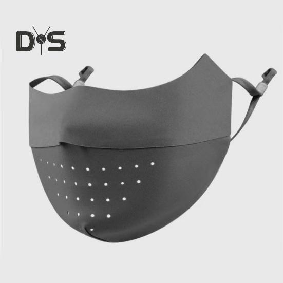 Gesichtsschutz, nahtlos, atmungsaktiv, mit Löchern, Sonnenschutz, 3D-Gesichtsschutz im schlanken Design, UPF 50, atmungsaktiver Gesichtsschutz aus Eisseidengewebe