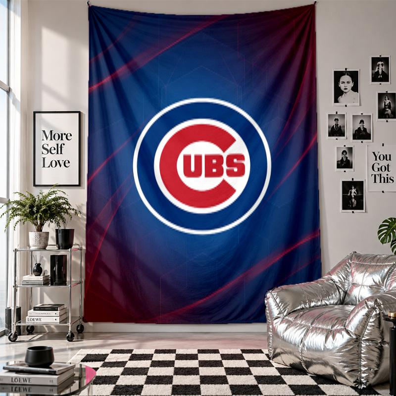 Chicago Cubs Wall Tapestry Home Decor Wall Hanging Cloth for Bedroom Living Room Background