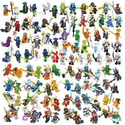104 Ninja Building Block Figurine Small Particles Mosaic Doll Toy Bag