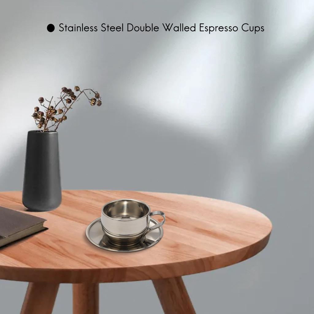 Cheap Insulated Coffee Cup Set Stainless Steel Double Walled Espresso