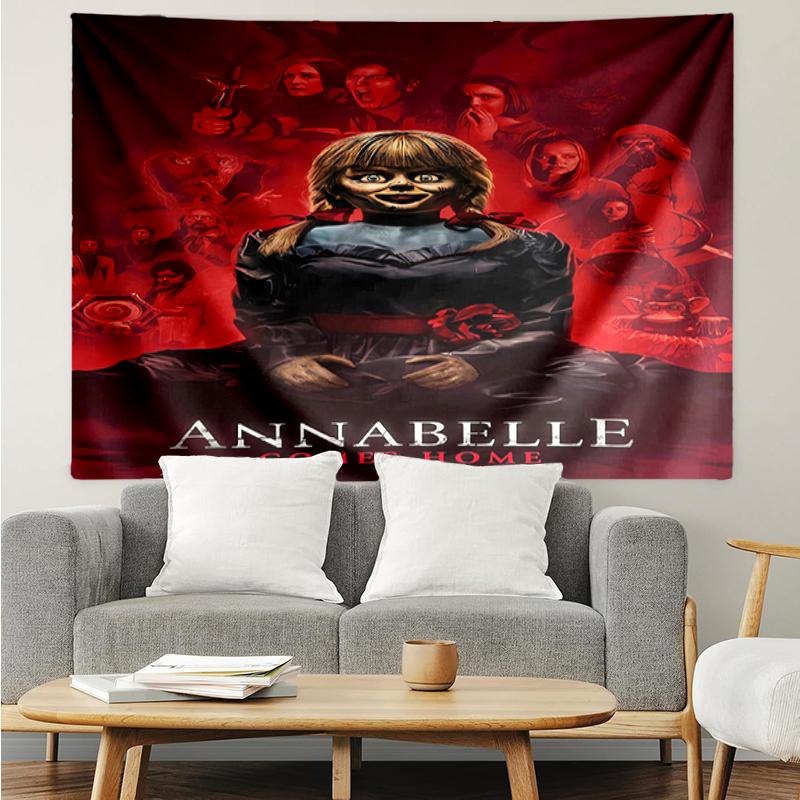 Halloween-horror Print Tapestry, Backdrop, Easy Setup, Ideal for Bedroom, Office & Living Room, with Aesthetic Wall Hanging Decor.