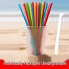 Eco-Friendly Colored PLA Straws: Disposable, Biodegradable, Individually Packaged for Coffee, Milk, Tea