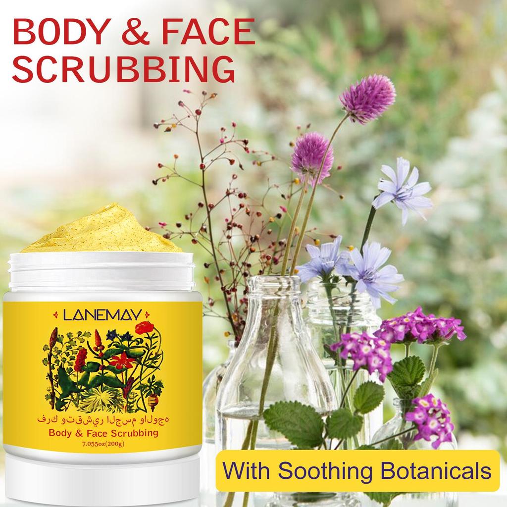 Body & Face Scrubbing Cream - Provides Deep Cleanse and Skin Care, Offers a Radiant, Healthy & Smooth Skin,200g