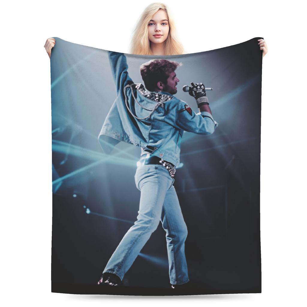George Michael  Songs Blanket Quality Warm Soft  Throw Blanket Winter Girls Boys Couch Chair Fluffy Bedspread