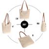 Boshiho Tote Bag, Basket Bag, Cute, Large Capacity, Lightweight, for Photography, Travel, the Beach, Fireworks Festivals, Commuting, Women's, Forest