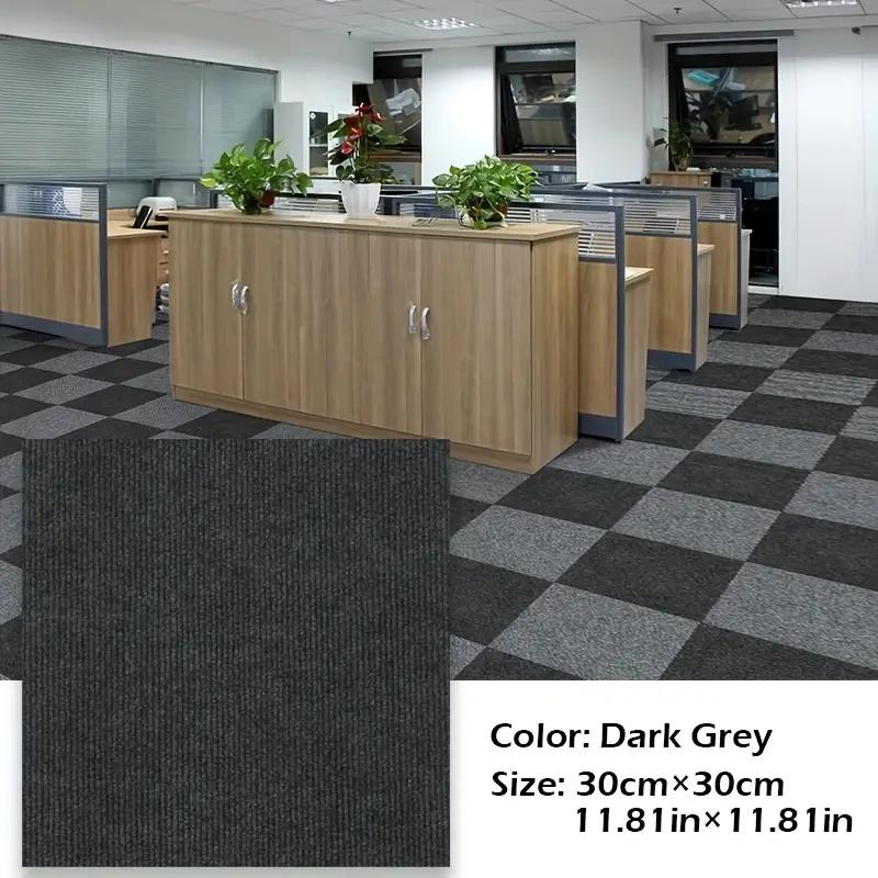 10pcs /set 11.81 inch DIY self-adhesive tile carpet, PVC backing anti slip floor mat, suitable for living room,home decoration