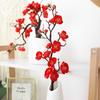 Spring Plum Blossom Bouquet Branch Silk Flower Artificial Flowers for Wedding Home Office Party Hotel Yard Decoration