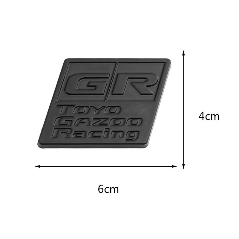 Kovová nálepka na auto GR Gazoo Racing Logo Znak Odznak Obtisk pro HV Y-ARiS GRMN 86 P-rius H-arrier