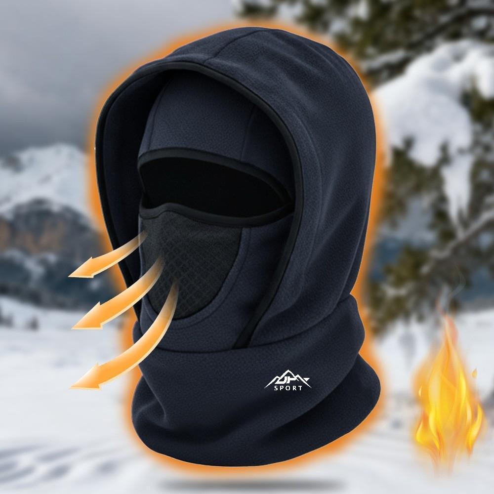 Unisex Snow Mountain Sports Soft Balaclava - Autumn/Winter Run Windproof Thermal Full-Face Mask -  Face and Neck Protection Cold-Weather Hat