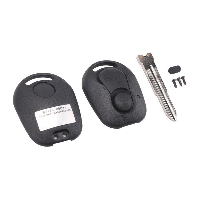 WO-2 Buttons Remote Key Shell For Ssangyong Actyon Kyron Rexton Uncut Blade Key Fob Cover Case Replacement