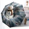 1 PC Automatic Folding Umbrella - Cartoon Pattern, Portable & Foldable Design with 8 Ribs, Christmas Birthday Gifts